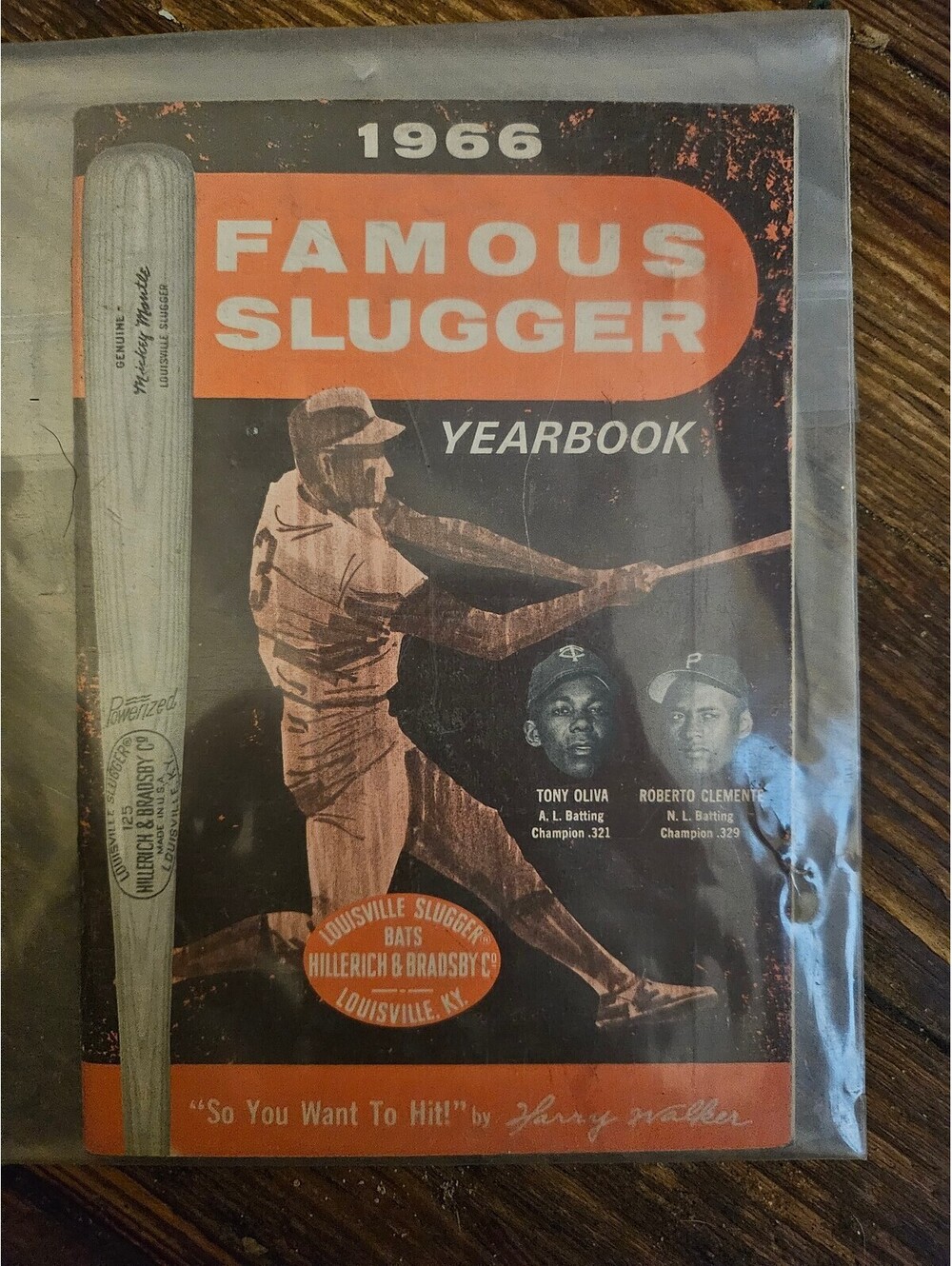 Vintage - 1966 Famous Slugger MLB Baseball Yearbook -been in plastic for decades